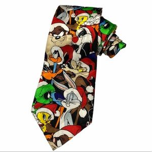 Vintage Looney Tunes 100% Silk Tie Warner Bros.